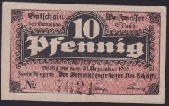 ALMANYA 10 PFENNİNG NOTGELD 1920 ÇİLALTI