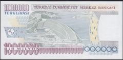 7.Emisyon 2.Tertip 1 000 000 Lira O01 000470 Çil İlk Bin Parası