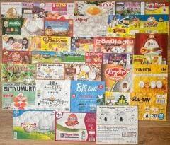 35 Farklı Yumurta Etiket Kağıdı