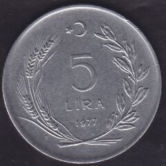 1977 Yılı 5 Lira