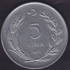 1977 Yılı 5 Lira