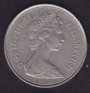 İngiltere 5 Pence 1980