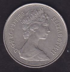 İngiltere 5 Pence 1980