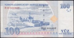 8.Emisyon 100 YTL B39 806897 Çok Temiz