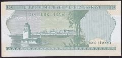 6.Emisyon 2.Tertip 10 Lira K08 093856 Ççt Çilaltı