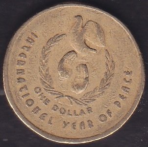 Avustralya 1 Dolar 1986 Hatıra Uluslararası Barış Yılı