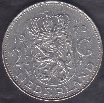 Hollanda 2.5 Gulden 1972