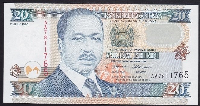 KENYA 20 ŞİLİNG 1995 ÇİL