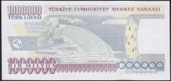 7.Emisyon 2.Tertip 1 000 000 Lira P01 000599 Çil İlk Bin Parası