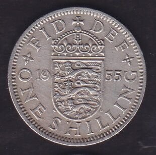 İngiltere 1 Şiling 1955