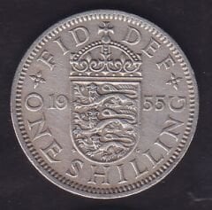 İngiltere 1 Şiling 1955