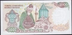 7.Emisyon 3.Tertip 5000 Lira F16 522171 Çilaltı Çil