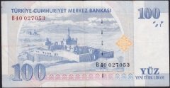 8.Emisyon 100 YTL B40 027053 Çok Temiz