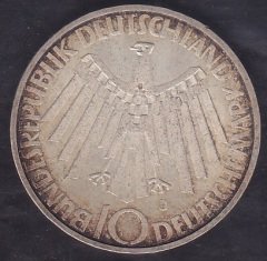 ALMANYA 10 MARK 1972 J ( GÜMÜŞ )