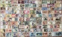 100 Farklı Yabancı Kağıt Para Seti Çil