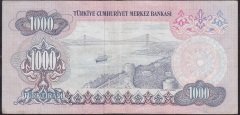 6.EMİSYON 1.TERTİP 1000 LİRA C49 359497 ÇOK TEMİZ +