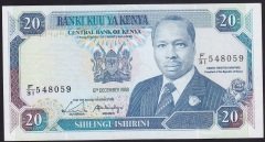 Kenya 20 Şiling 1988 Çilaltı Pick 25a
