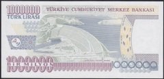 7.EMİSYON 3.TERTİP 1 000 000 LİRA U16 089033 ÇİL