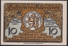 ALMANYA 10 PFENNİNG NOTGELD 1921 ÇİL