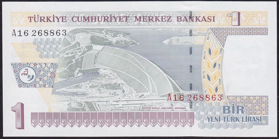 8.Emisyon 1 YTL A16 268863 Çilaltı Çil