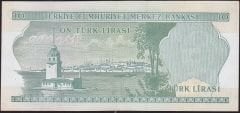 6.Emisyon 2.Tertip 10 Lira K03 161471 Çok Çok Temiz+
