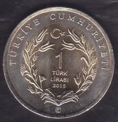 2015 TARİHLİ 1 LİRA ANKARA KEDİSİ HATIRA PARASI - KARARMA VAR