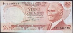 6.EMİSYON 2.TERTİP 20 LİRA D22 266675 ÇÇT + eski paralar nereye satılır