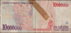 7.Emisyon 10 000 000 Lira A44 510727 Haliyle