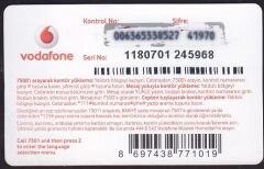Vodafone Hazır Kart 100 Kontör