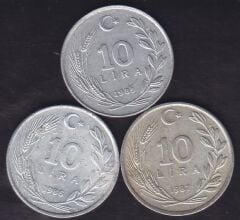 1985-86-87 Yılları 10 Lira
