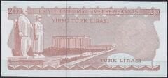 6.Emisyon 3.Tertip 20 Lira F90 853622 Çilaltı Çil