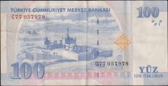 8.Emisyon 100 YTL C77 057978 Çok Temiz+