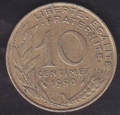 Fransa 10 Centim 1990