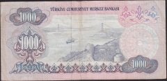 6.EMİSYON 1.TERTİP 1000 LİRA C47 060365 ÇOK TEMİZ +