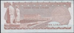6.EMİSYON 2.TERTİP 20 LİRA E40 027960 ÇOK ÇOK TEMİZ