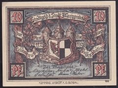 ALMANYA 10 PFENNİNG NOTGELD 1920 ÇİL