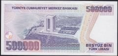 7.Emisyon 4.Tertip 500000 Lira H01 000961 Çilaltı Çil İlk Bin Parası