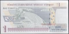 8.Emisyon 1 YTL A02 736072 Çilaltı