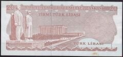 6.Emisyon 3.Tertip 20 Lira F88 969977 Çok Çok Temiz