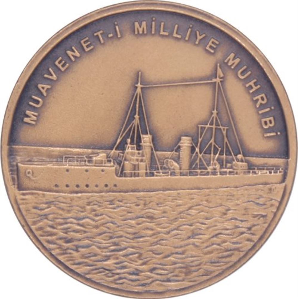 Muavenet-i Milliye Muhribi Bronz Hatıra Parası - Sertifikalı