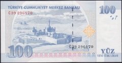8.Emisyon 100 YTL C39 296170 Çilaltı