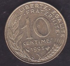 Fransa 10 Centim 1995