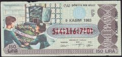 1983 9 Kasım Çeyrek Bilet - Ç Serisi