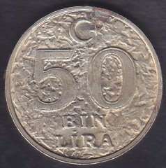 1996 YILI 50 BİN LİRA DÜNYA GIDA ZİRVESİ OKSİTLENMİŞ