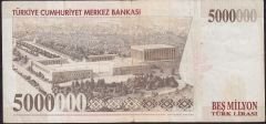 7.Emisyon 5 000 000 Lira J32 165361 Çok Temiz