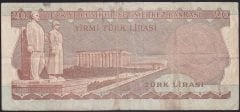 6.EMİSYON 2.TERTİP 20 LİRA D17 180971 ÇOK TEMİZ