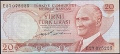 6.EMİSYON 2.TERTİP 20 LİRA E27 075225 ÇİLALTI ÇİL