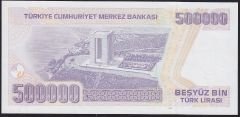 7.Emisyon 4.Tertip 500.000 Lira J01 000721 Çilaltı Çil İlk Bin Parası