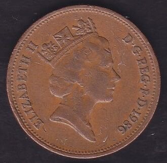 İngiltere 2 Pence 1986