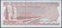 6.Emisyon 3.Tertip 20 Lira F87 407907 Çilaltı